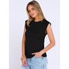 image:imageANRABESS Business Casual Tops for Women Cap Sleeve Work Wrinkle Free ShirtsBlack