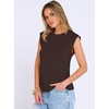 image:imageANRABESS Business Casual Tops for Women Cap Sleeve Work Wrinkle Free ShirtsDark Coffee