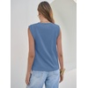 image:imageANRABESS Business Casual Tops for Women Cap Sleeve Work Wrinkle Free ShirtsDeep Blue