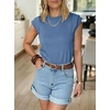 image:imageANRABESS Business Casual Tops for Women Cap Sleeve Work Wrinkle Free ShirtsDeep Blue