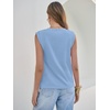 image:imageANRABESS Business Casual Tops for Women Cap Sleeve Work Wrinkle Free ShirtsLight Blue