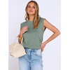 image:imageANRABESS Business Casual Tops for Women Cap Sleeve Work Wrinkle Free ShirtsLight Green