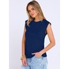 image:imageANRABESS Business Casual Tops for Women Cap Sleeve Work Wrinkle Free ShirtsNavy Blue