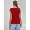image:imageANRABESS Business Casual Tops for Women Cap Sleeve Work Wrinkle Free ShirtsRed