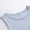 image:imageANRABESS High Neck Ribbed Tank Tops for Women Sleeveless Summer TopsBaby Blue