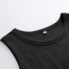image:imageANRABESS High Neck Ribbed Tank Tops for Women Sleeveless Summer TopsBlack