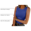 image:imageANRABESS High Neck Ribbed Tank Tops for Women Sleeveless Summer TopsKlein Blue