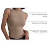 image:imageANRABESS High Neck Ribbed Tank Tops for Women Sleeveless Summer TopsLight Coffee