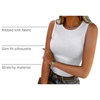 image:imageANRABESS High Neck Ribbed Tank Tops for Women Sleeveless Summer TopsLight Gray