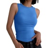 image:imageANRABESS High Neck Ribbed Tank Tops for Women Sleeveless Summer TopsRoyal Blue