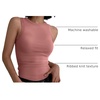 image:imageANRABESS High Neck Ribbed Tank Tops for Women Sleeveless Summer TopsRust