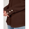 image:imageANRABESS Long Sleeve Shirts for Women V Neck Waffle Knit TopsBrown