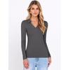 image:imageANRABESS Women Long Sleeve Polo Shirts Business Casual Top Fall OutfitsDark Grey