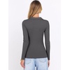 image:imageANRABESS Women Long Sleeve Polo Shirts Business Casual Top Fall OutfitsDark Grey