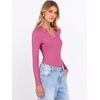 image:imageANRABESS Women Long Sleeve Polo Shirts Business Casual Top Fall OutfitsHot Pink