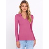 image:imageANRABESS Women Long Sleeve Polo Shirts Business Casual Top Fall OutfitsHot Pink