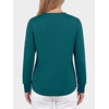 image:imageANRABESS Womens Long Sleeve Shirts Air Layer Henley V Neck TopsLake Blue