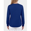 image:imageANRABESS Womens Long Sleeve Shirts Air Layer Henley V Neck TopsRoyal Blue