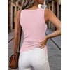 image:imageANRABESS Womens Ribbed Fitted VNeck Tank TopsPink