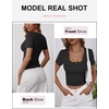 image:imageANRABESS Womens Short Sleeve Henley Shirts 2026 Summer Slim Fit Work TopsBlack