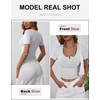 image:imageANRABESS Womens Short Sleeve Henley Shirts 2026 Summer Slim Fit Work TopsGrey