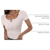 image:imageANRABESS Womens Short Sleeve Henley Shirts 2026 Summer Slim Fit Work TopsLight Beige