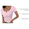 image:imageANRABESS Womens Short Sleeve Henley Shirts 2026 Summer Slim Fit Work TopsPink