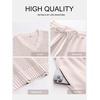image:imageANRABESS Women 2 Piece Outfits Summer Lounge Sets Crochet Knit Sweater Vest Wide Leg Pants Casual Beach Vacation ClothesBeige