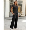 image:imageANRABESS Women 2 Piece Outfits Summer Lounge Sets Crochet Knit Sweater Vest Wide Leg Pants Casual Beach Vacation ClothesBlack