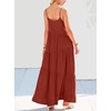 image:imageANRABESS Women Summer Sleeveless Maxi Dress Flowy Boho Beach SundressBrick Orange