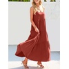 image:imageANRABESS Women Summer Sleeveless Maxi Dress Flowy Boho Beach SundressBrick Red