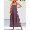 image:imageANRABESS Women Summer Sleeveless Maxi Dress Flowy Boho Beach SundressDark Purple