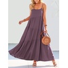 image:imageANRABESS Women Summer Sleeveless Maxi Dress Flowy Boho Beach SundressDark Purple