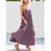image:imageANRABESS Women Summer Sleeveless Maxi Dress Flowy Boho Beach SundressDark Purple