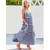 image:imageANRABESS Women Summer Sleeveless Maxi Dress Flowy Boho Beach SundressFloral Blue