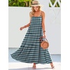 image:imageANRABESS Women Summer Sleeveless Maxi Dress Flowy Boho Beach SundressFloral Green