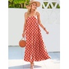image:imageANRABESS Women Summer Sleeveless Maxi Dress Flowy Boho Beach SundressFloral Orange