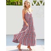 image:imageANRABESS Women Summer Sleeveless Maxi Dress Flowy Boho Beach SundressFloral Red Blue