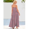 image:imageANRABESS Women Summer Sleeveless Maxi Dress Flowy Boho Beach SundressFloral Red Blue