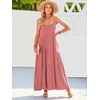 image:imageANRABESS Women Summer Sleeveless Maxi Dress Flowy Boho Beach SundressFloral Red White