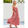 image:imageANRABESS Women Summer Sleeveless Maxi Dress Flowy Boho Beach SundressFloral Red White
