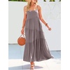 image:imageANRABESS Women Summer Sleeveless Maxi Dress Flowy Boho Beach SundressGray