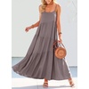 image:imageANRABESS Women Summer Sleeveless Maxi Dress Flowy Boho Beach SundressGray