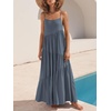 image:imageANRABESS Women Summer Sleeveless Maxi Dress Flowy Boho Beach SundressGray Blue