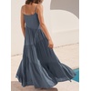 image:imageANRABESS Women Summer Sleeveless Maxi Dress Flowy Boho Beach SundressGray Blue