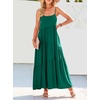 image:imageANRABESS Women Summer Sleeveless Maxi Dress Flowy Boho Beach SundressGreen