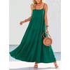 image:imageANRABESS Women Summer Sleeveless Maxi Dress Flowy Boho Beach SundressGreen