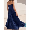 image:imageANRABESS Women Summer Sleeveless Maxi Dress Flowy Boho Beach SundressNavy Blue