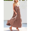 image:imageANRABESS Women Summer Sleeveless Maxi Dress Flowy Boho Beach SundressPrint Brown