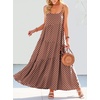 image:imageANRABESS Women Summer Sleeveless Maxi Dress Flowy Boho Beach SundressPrint Brown